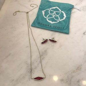 Kendra Scott Necklace and Stud Earrings Set.